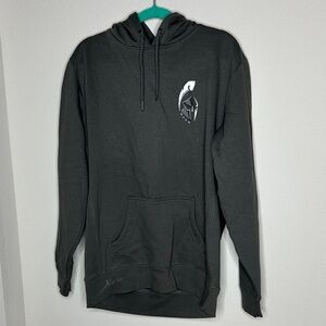 Men's Charcoal Hoodie with Warrior Logo